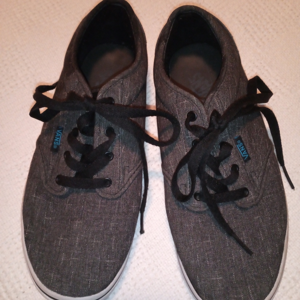 VANS gray sneakers size 5.5 youth